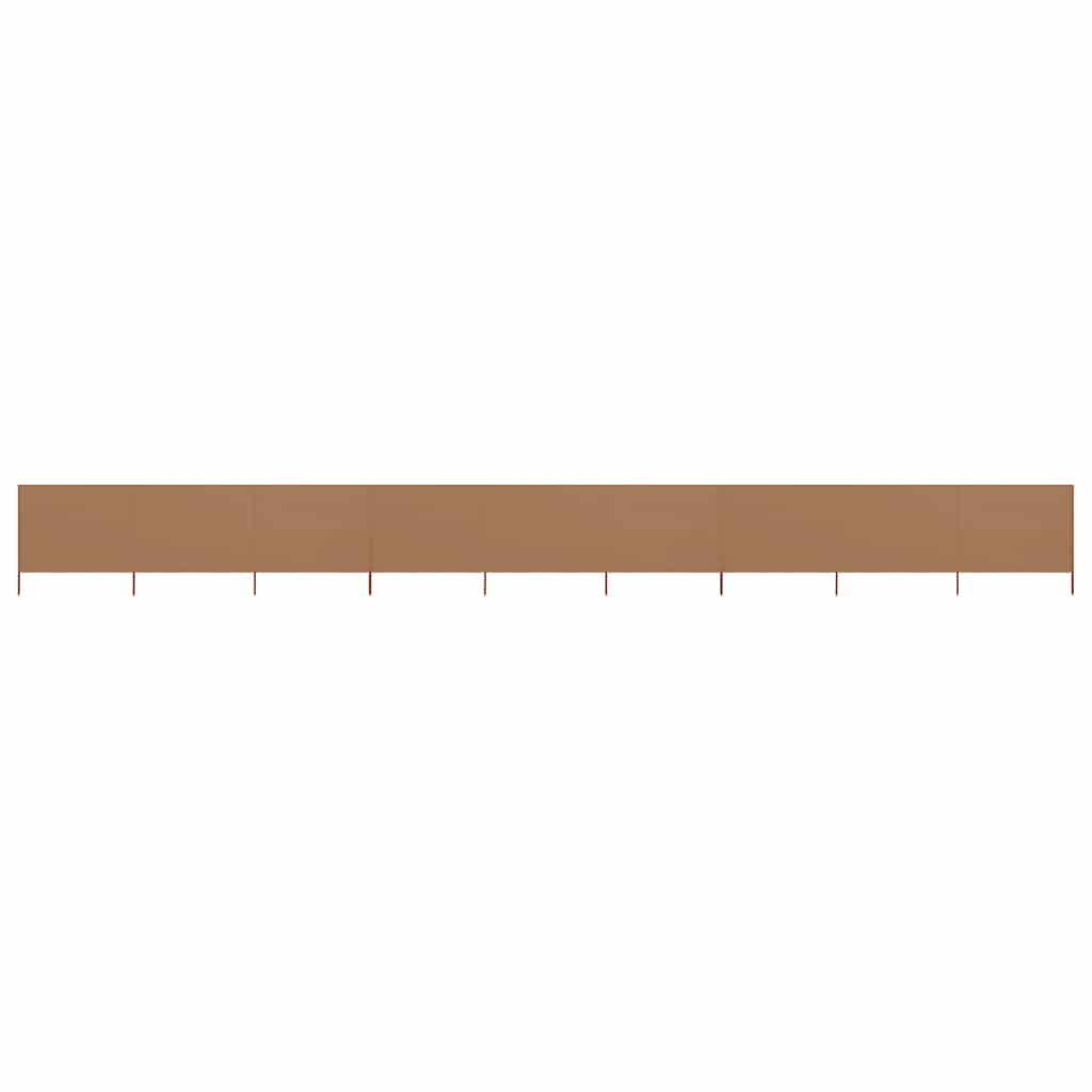3-teiliges Windschutzgewebe 400 x 120 cm Weiß