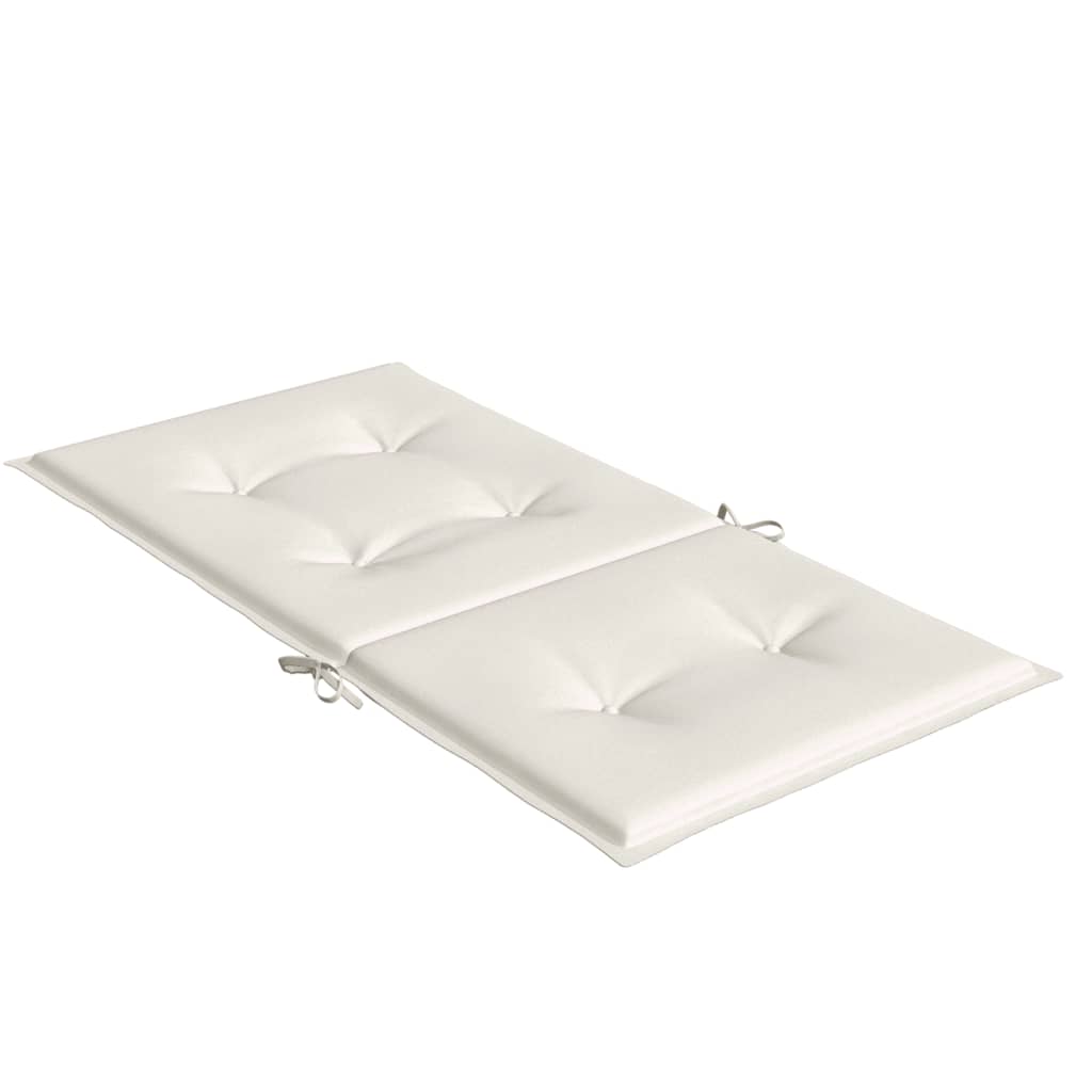 Niedriglehner-Auflagen 2 Stk Melange Anthrazit 100x50x7cm Stoff