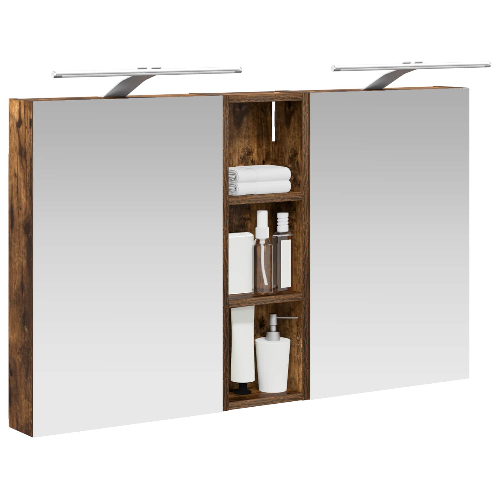 Badezimmerschrank-Set 3 pcs 80 x 10,5 x 50 cm Holzwerkstoff