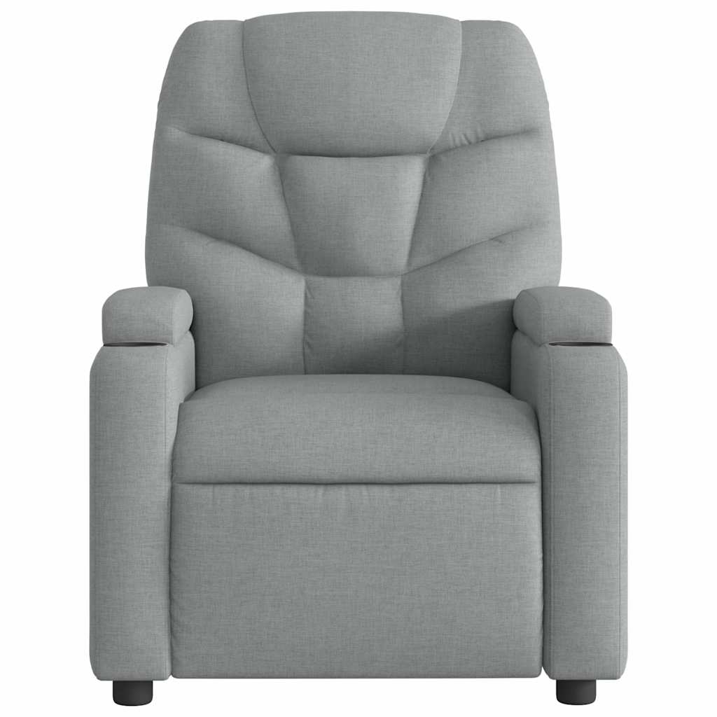Relaxsessel Elektrisch Dunkelgrau Stoff