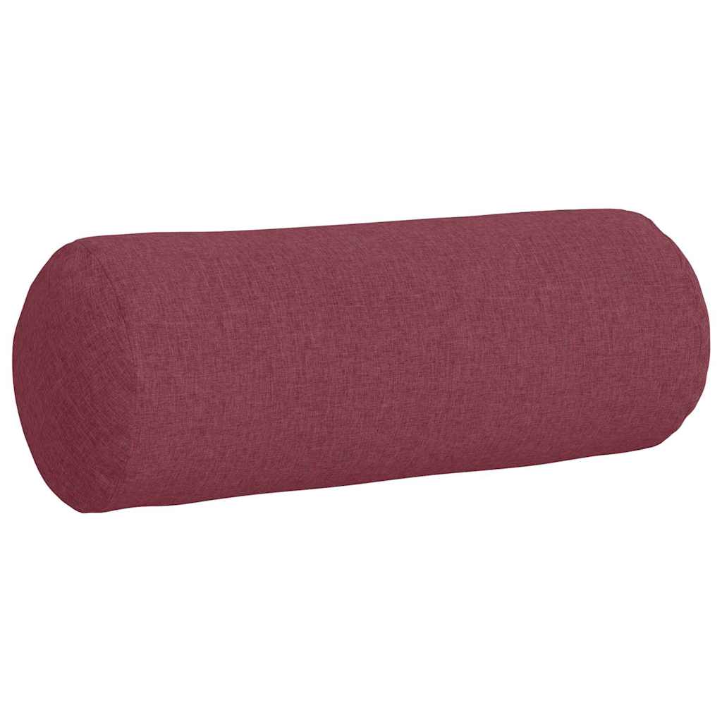 Bolsterkissen 2 Stück Hellgrau Ø 15 x 40 cm Stoff