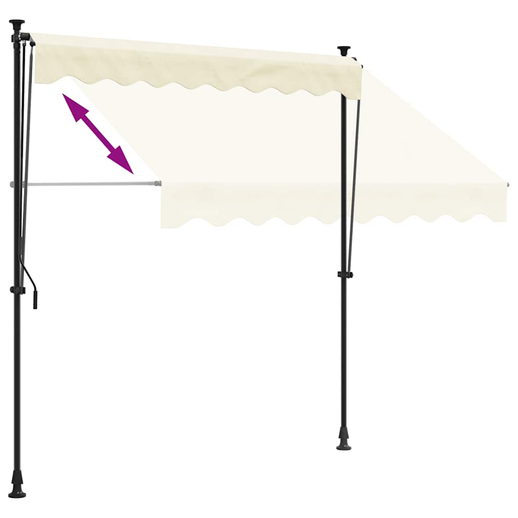 Einziehbare Markise Handbetrieben 150 cm Anthrazit