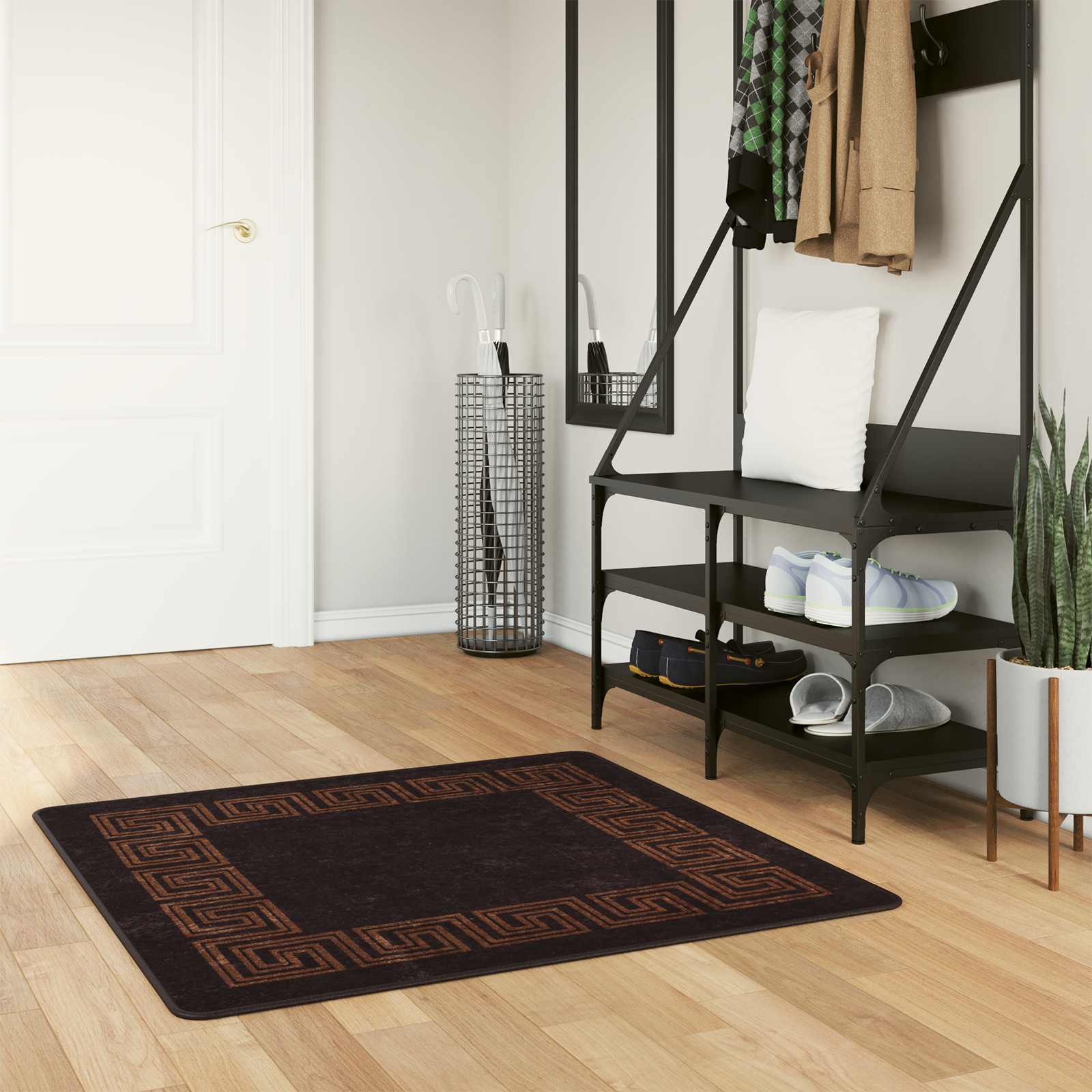 Teppich Waschbar Mehrfarbig 160x230 cm