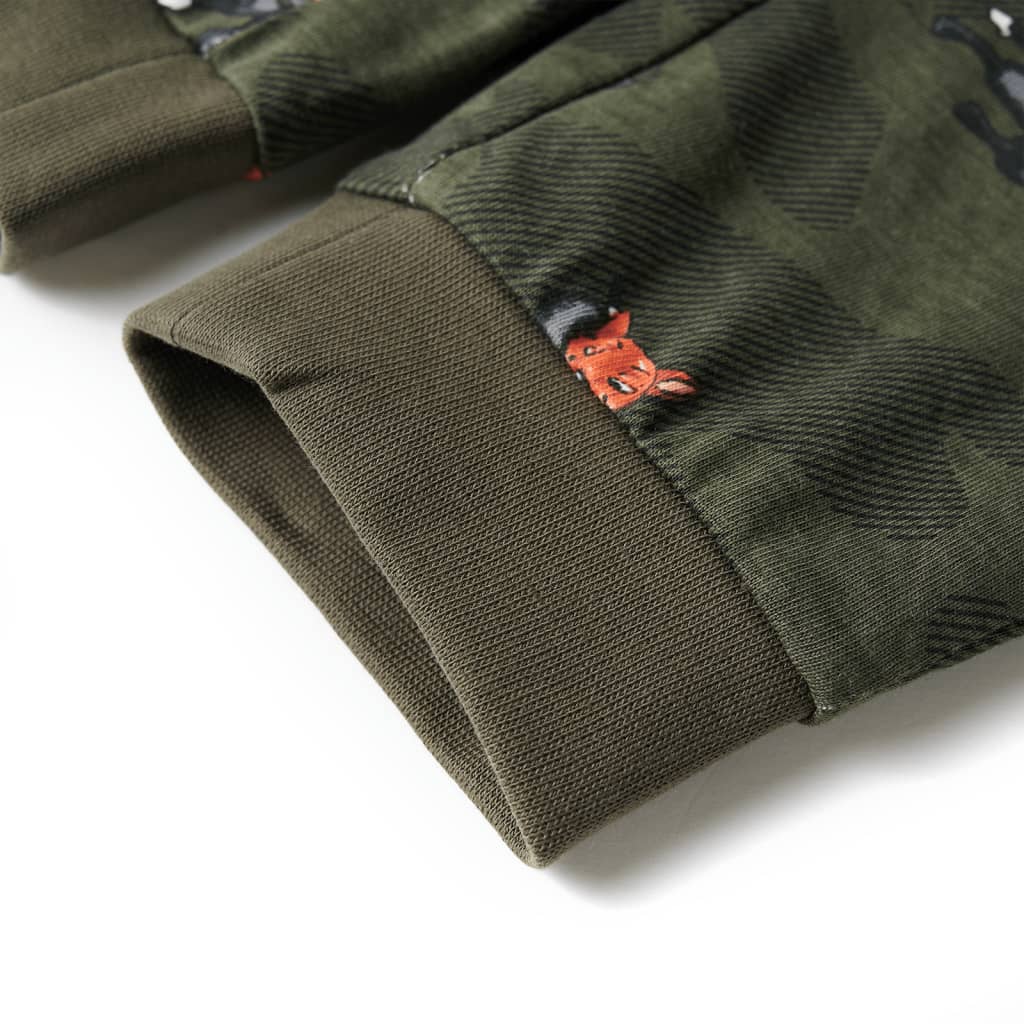 Kinderpyjama mit Langen Ärmeln Khaki 92