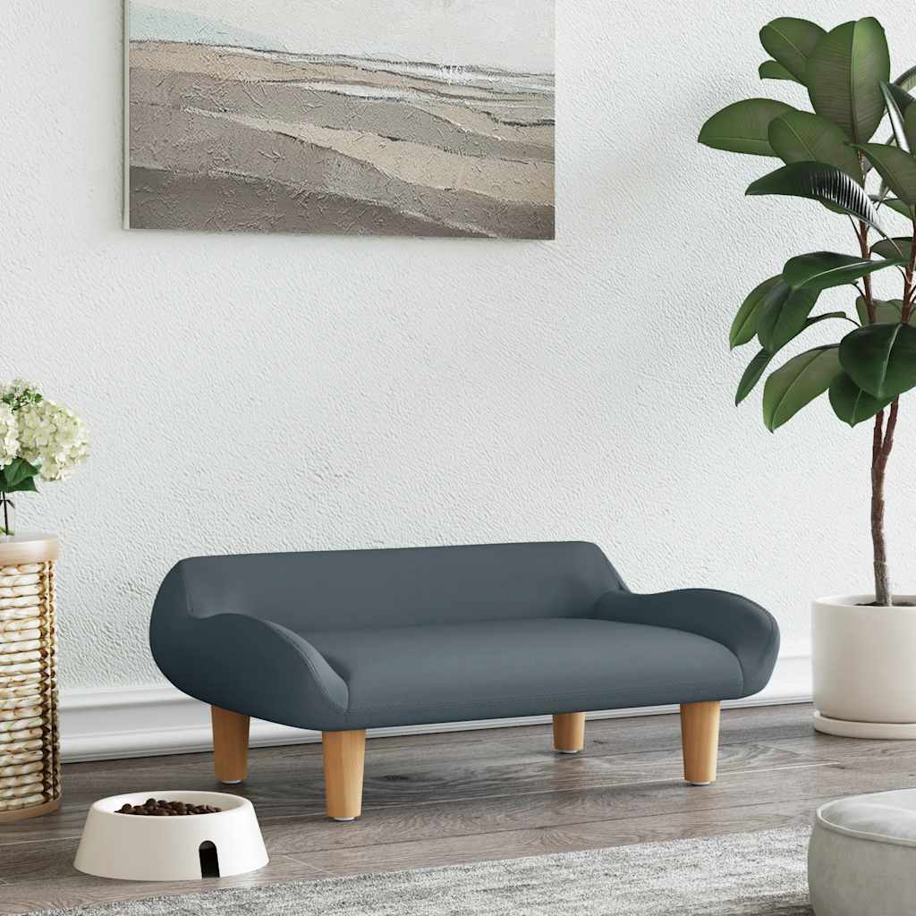 Hundebett Creme 70x40x24 cm Stoff