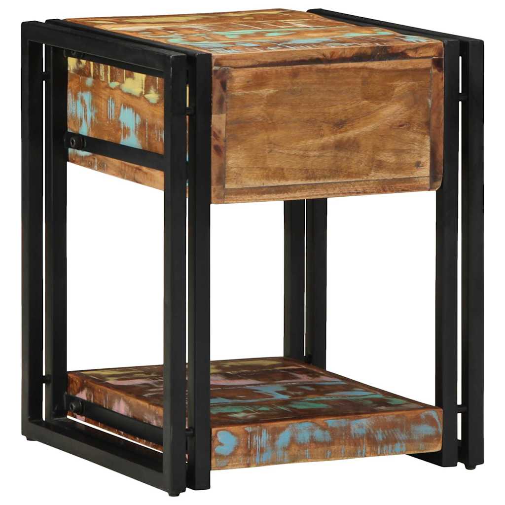 Nachttisch 40 x 35 x 50 cm Massives upgecyceltes Holz
