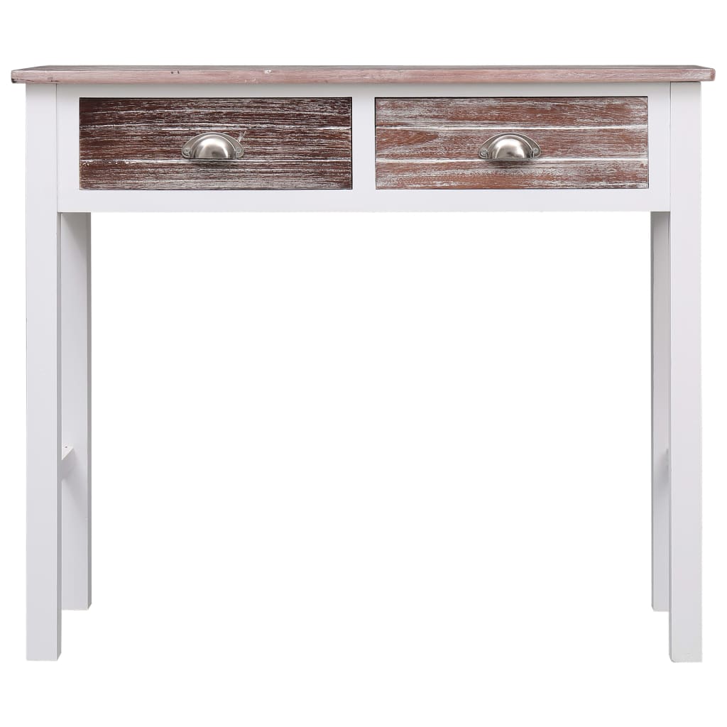Konsolentisch Grau 90×30×77 cm Holz