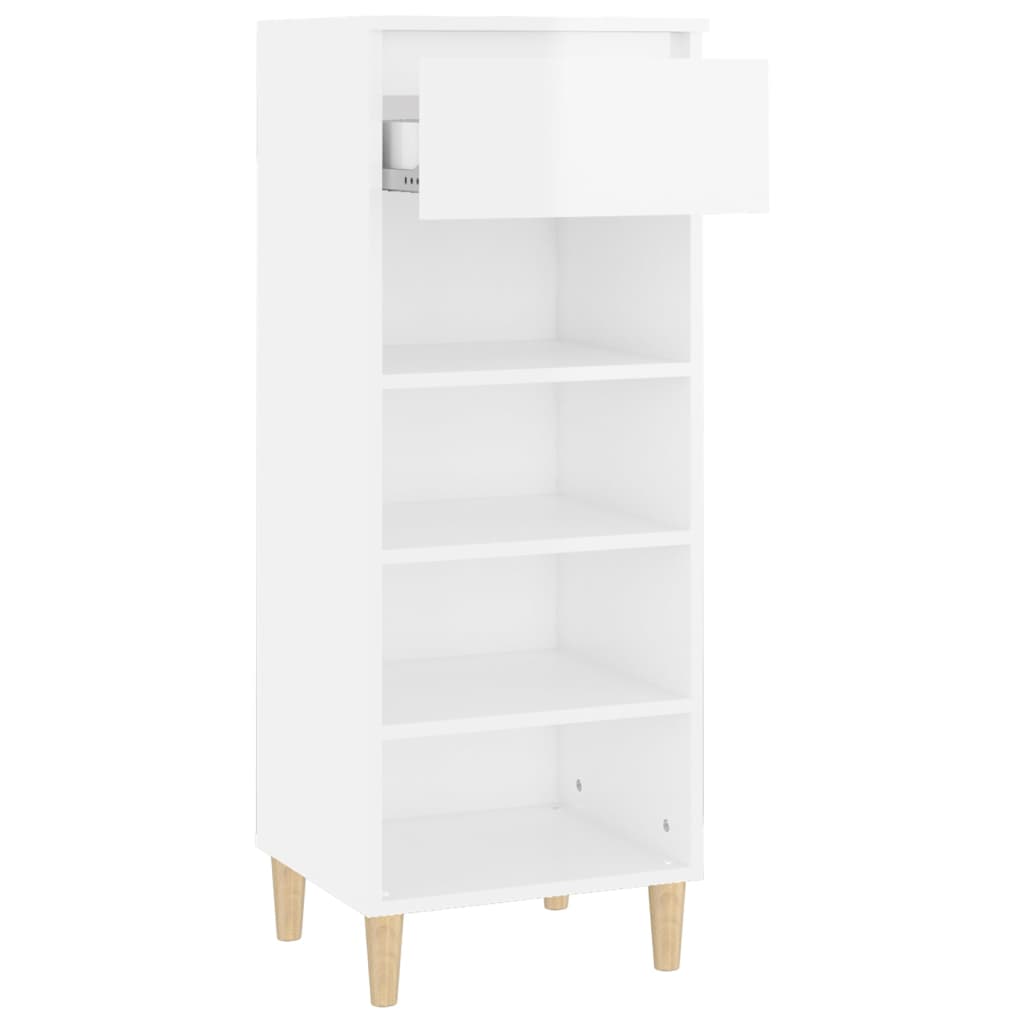 Schuhschrank Weiß 40x36x105 cm Holzwerkstoff