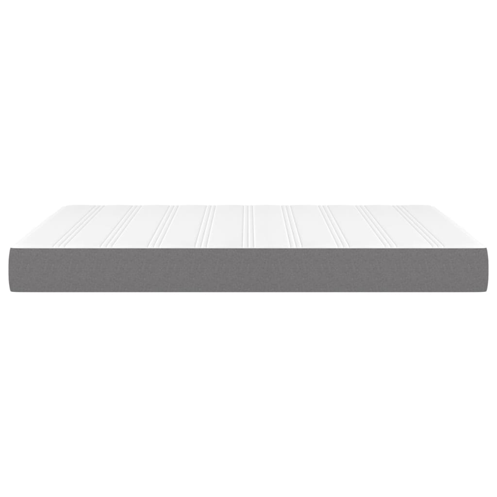 Taschenfederkernmatratze Mittel Hellgrau 80x200x20 cm Stoff