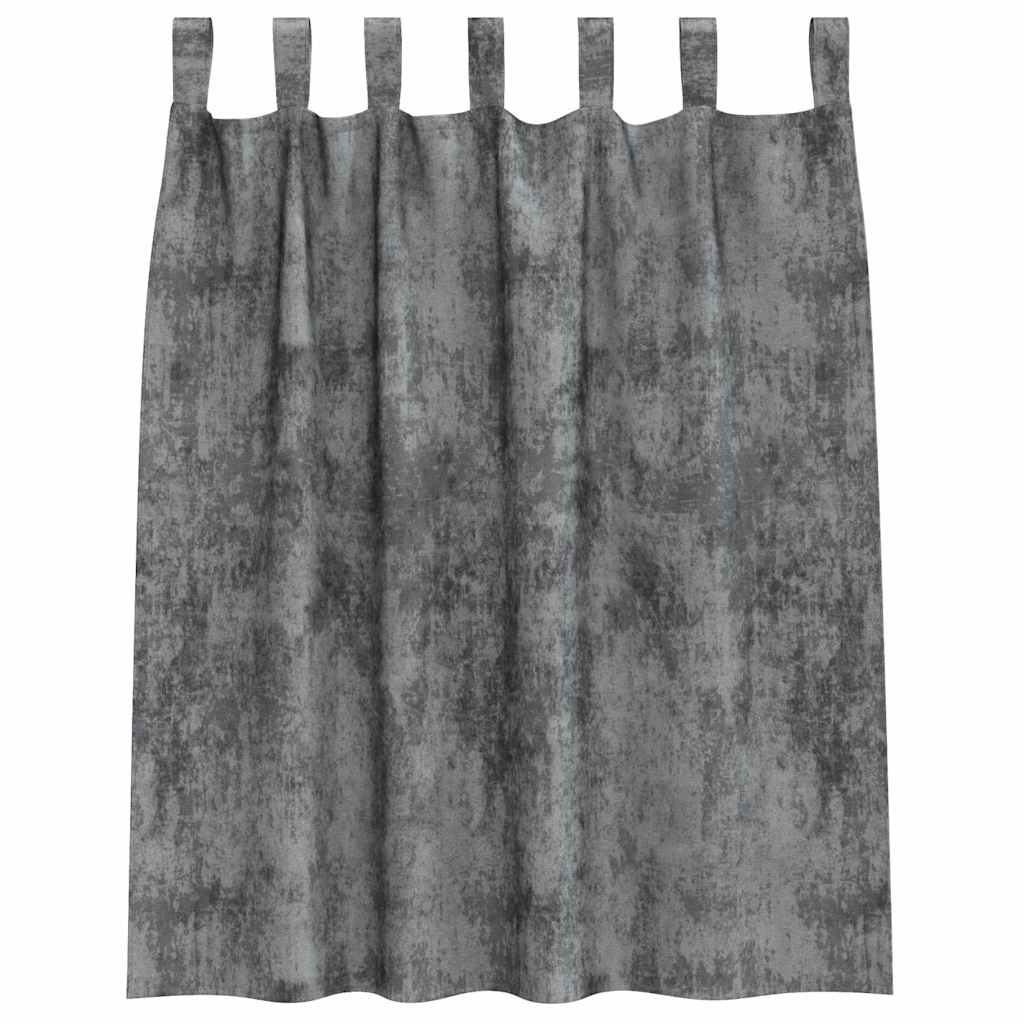 Samtvorhänge mit Vorhängen 2 pcs Weinrot 140 x 140 cm Samt