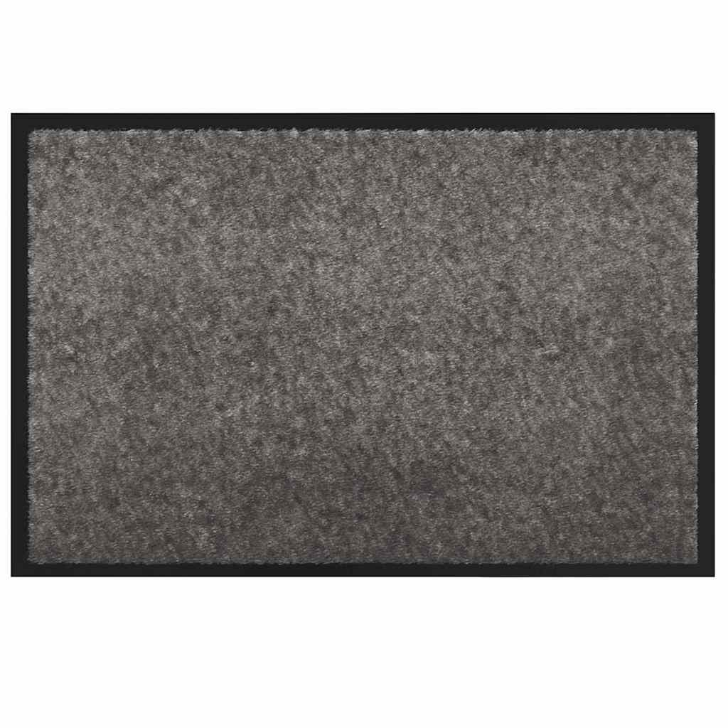 Fußmatte Anthrazit 60 x 40 x 1,2 cm Teddystoff