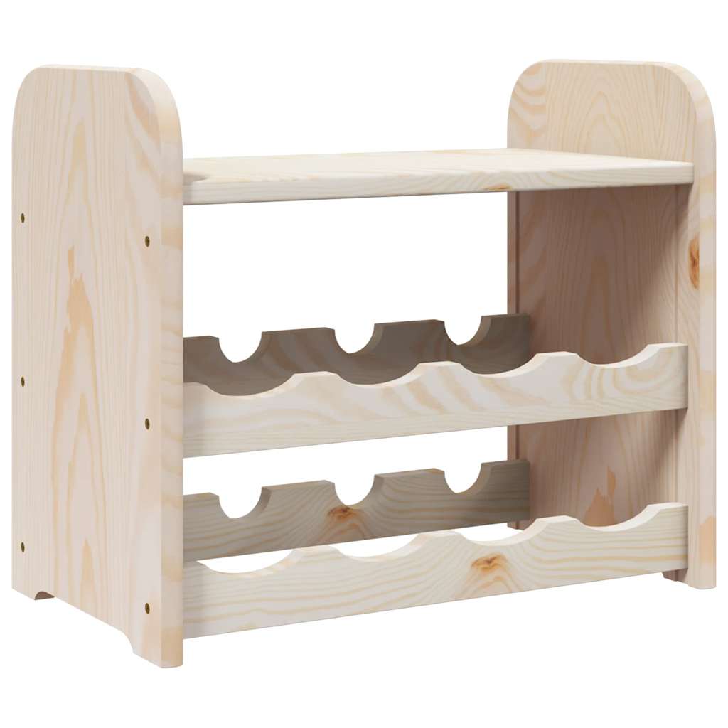 Weinregal 33x25x37 cm Massivholz Kiefer