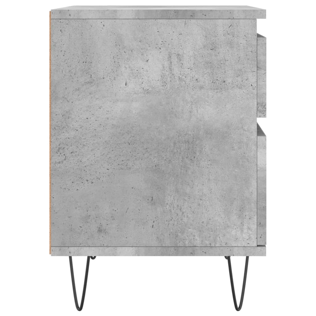 Bettschrank Schwarz Eichen-Optik 40 x 35 x 50 cm Holzwerkstoff