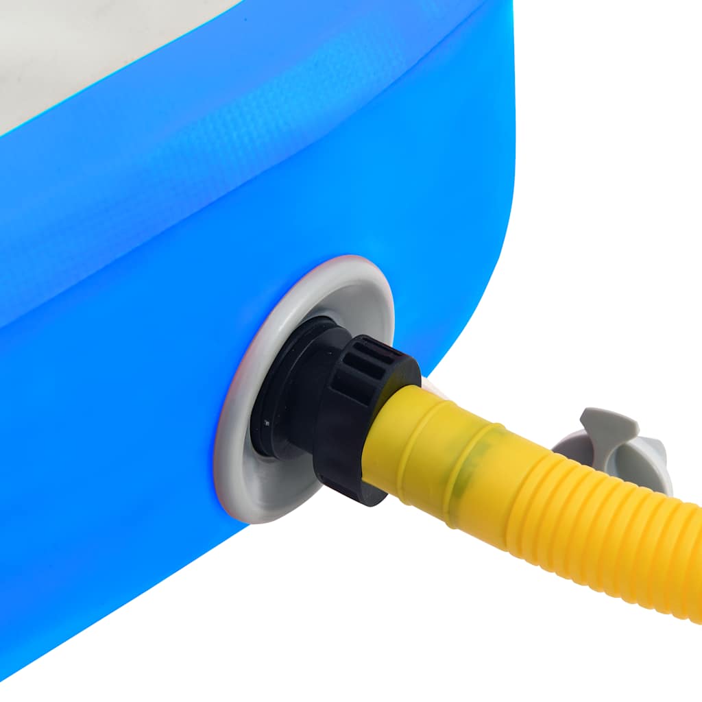 Aufblasbare Gymnastikmatte mit Pumpe 300×100×10 cm PVC Rosa
