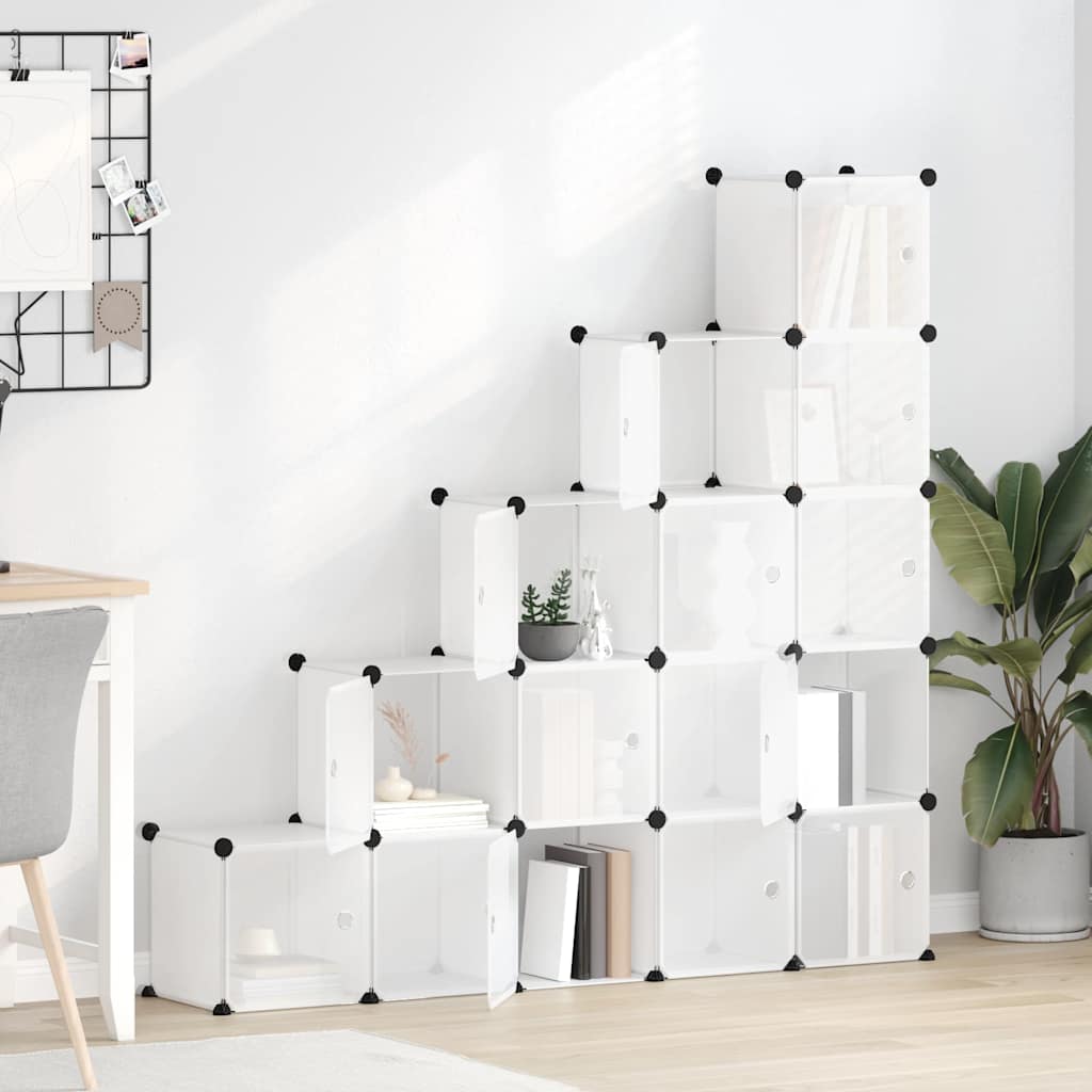 Regalsystem mit 12 Würfeln Schwarz PP
