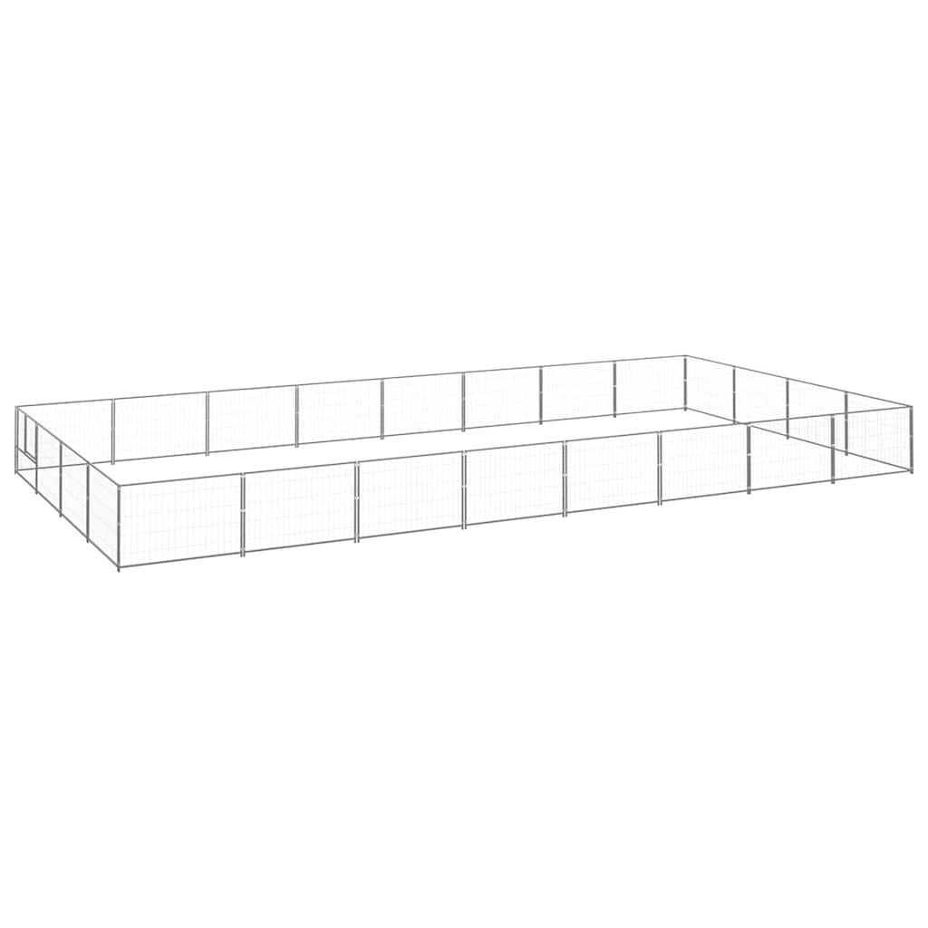 Hundezwinger Schwarz 4 m² Stahl