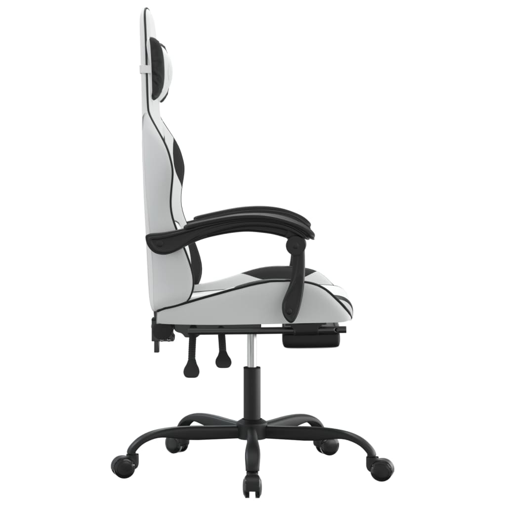 Gaming-Stuhl Drehbar Schwarz und Grün Kunstleder