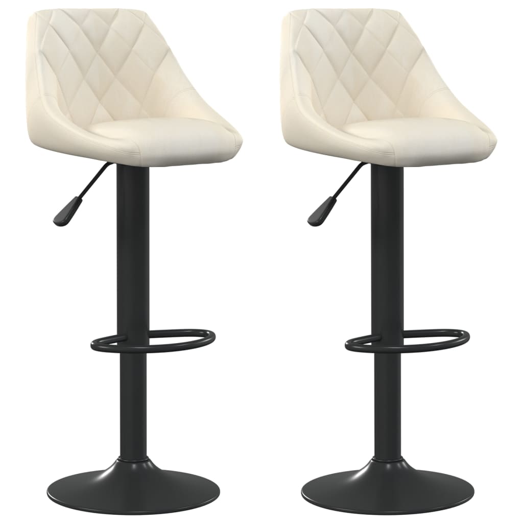 Barhocker Creme Samt