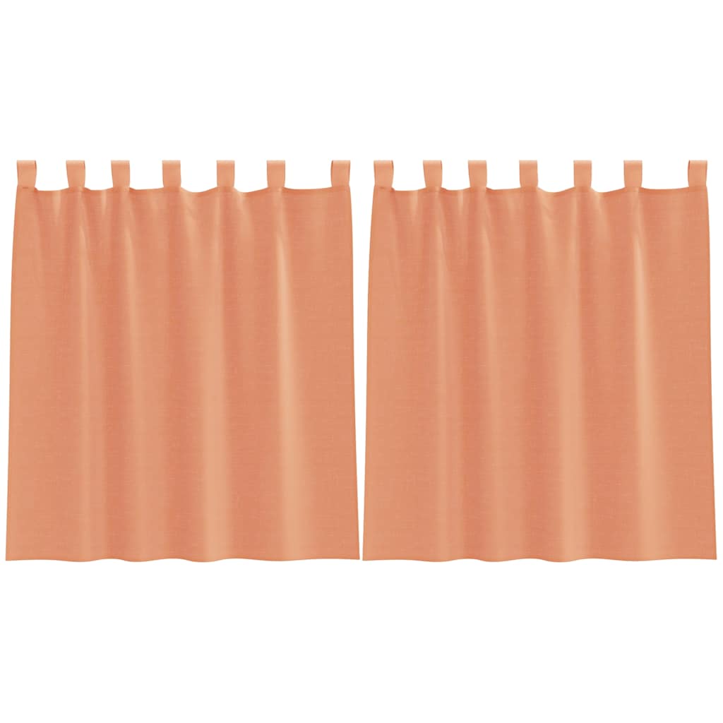 Voile Vorhänge mit Ösen 2 Stk. Apfelgrün 140x140 cm
