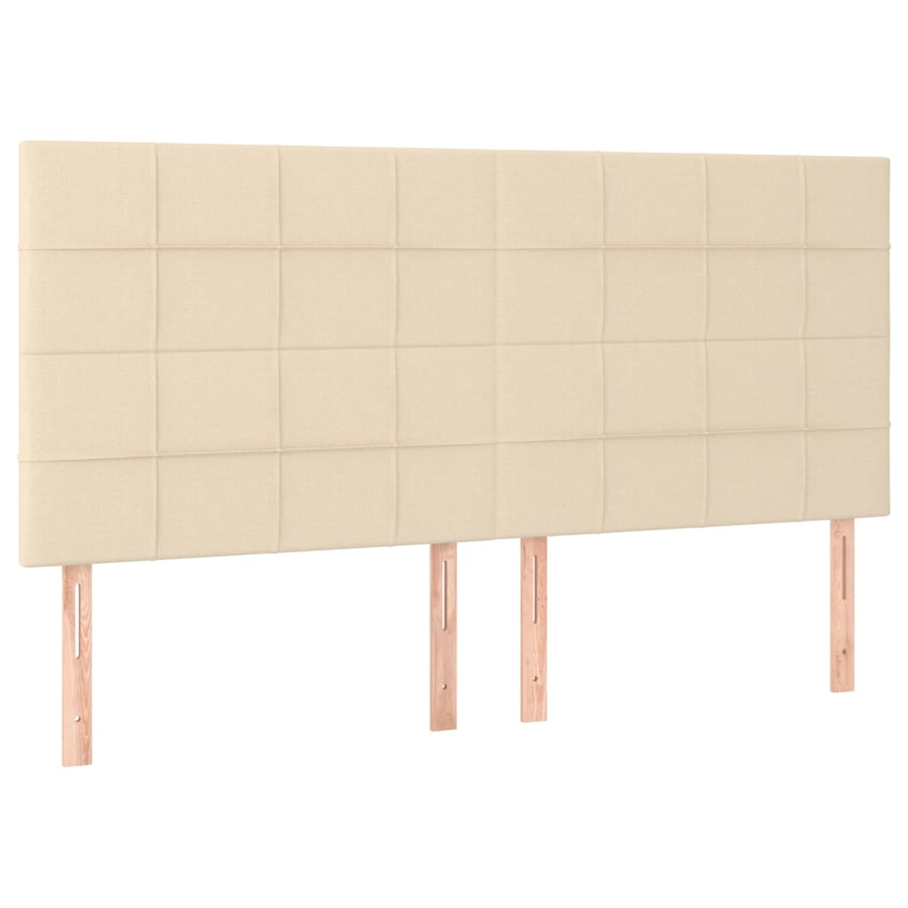 Kopfteil Hellgrau 80x5x118/128 cm Stoff