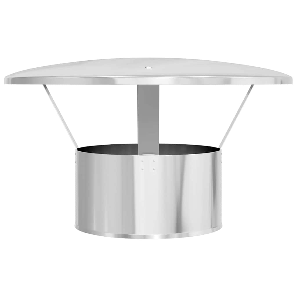 Regenabdeckung Schornstein Silber 20 x 20 x 18 cm Edelstahl