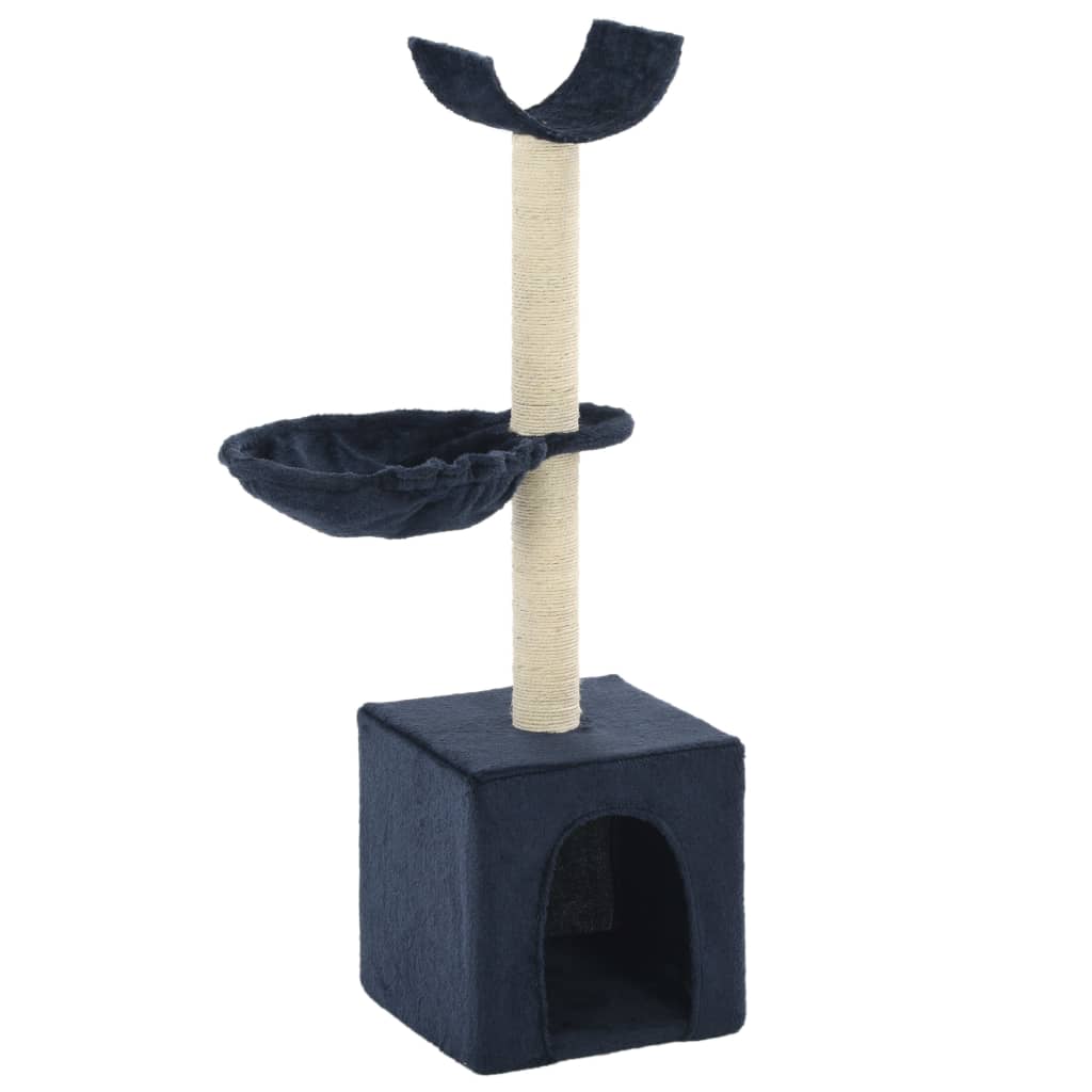 Katzen-Kratzbaum mit Sisal-Kratzsäulen 105 cm Grau