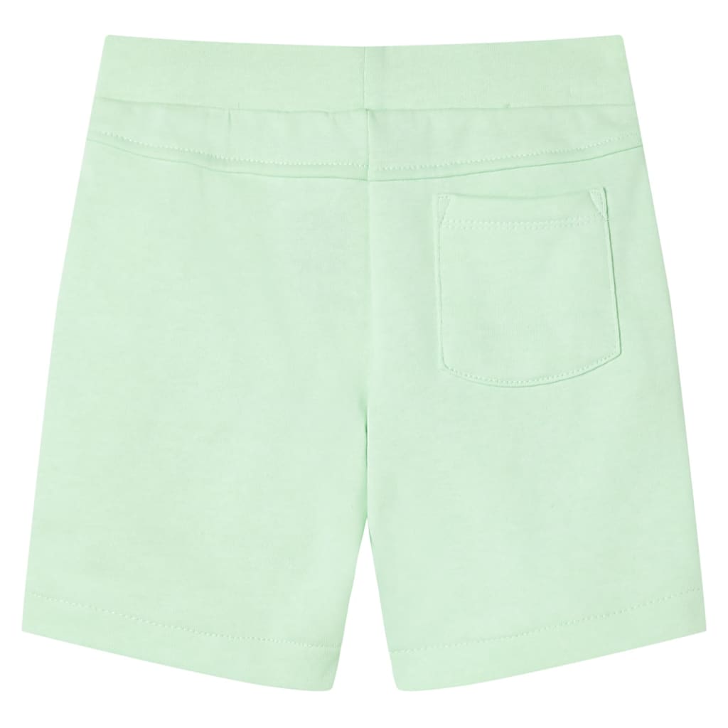 Kindershorts mit Kordelzug Blau Melange 116
