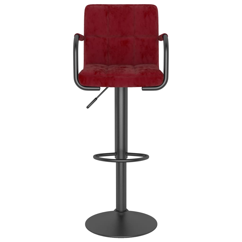 Barhocker 2 Stk. Blau Samt