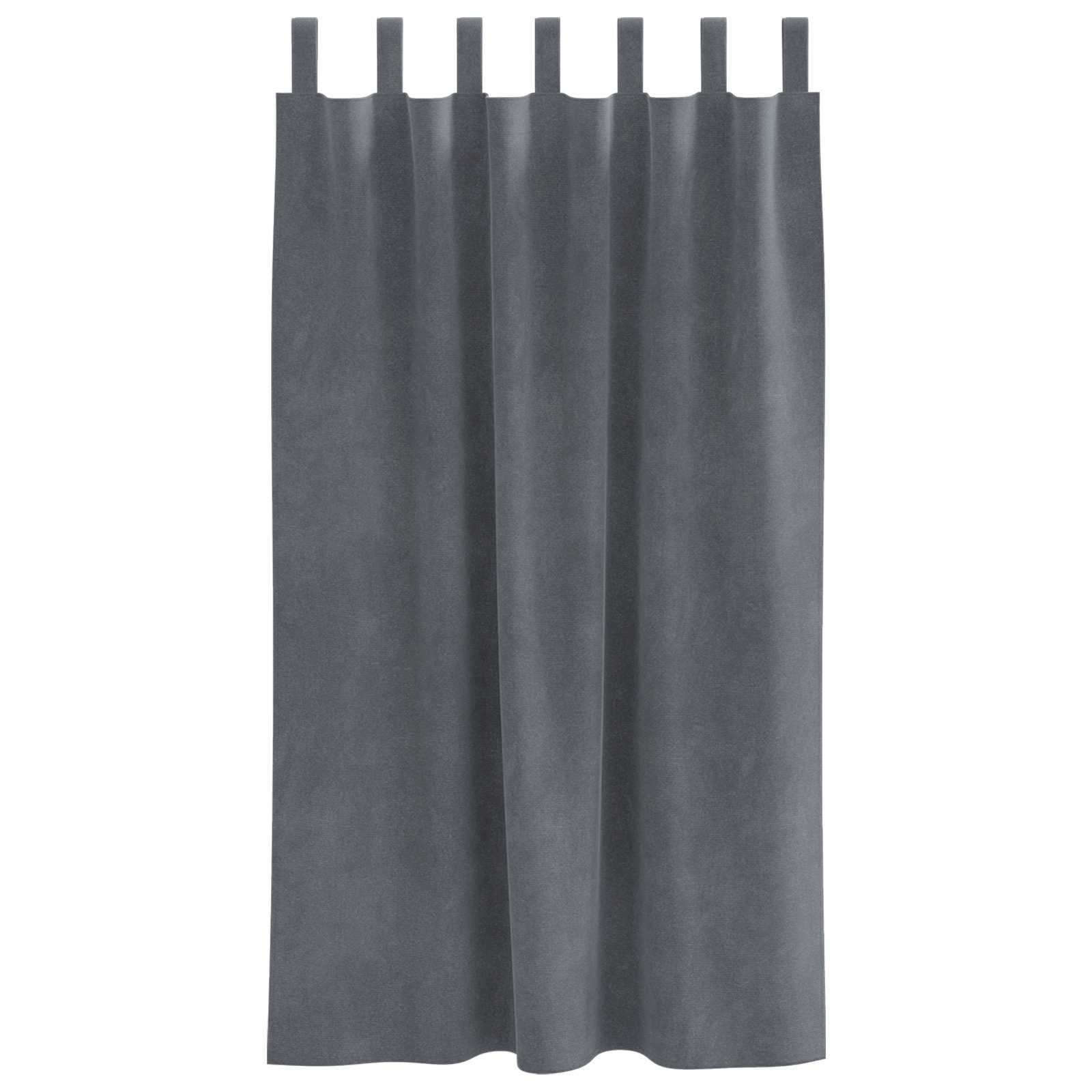 Verdunkelungsvorhänge 2 pcs Schwarz 140 x 140 cm Samt