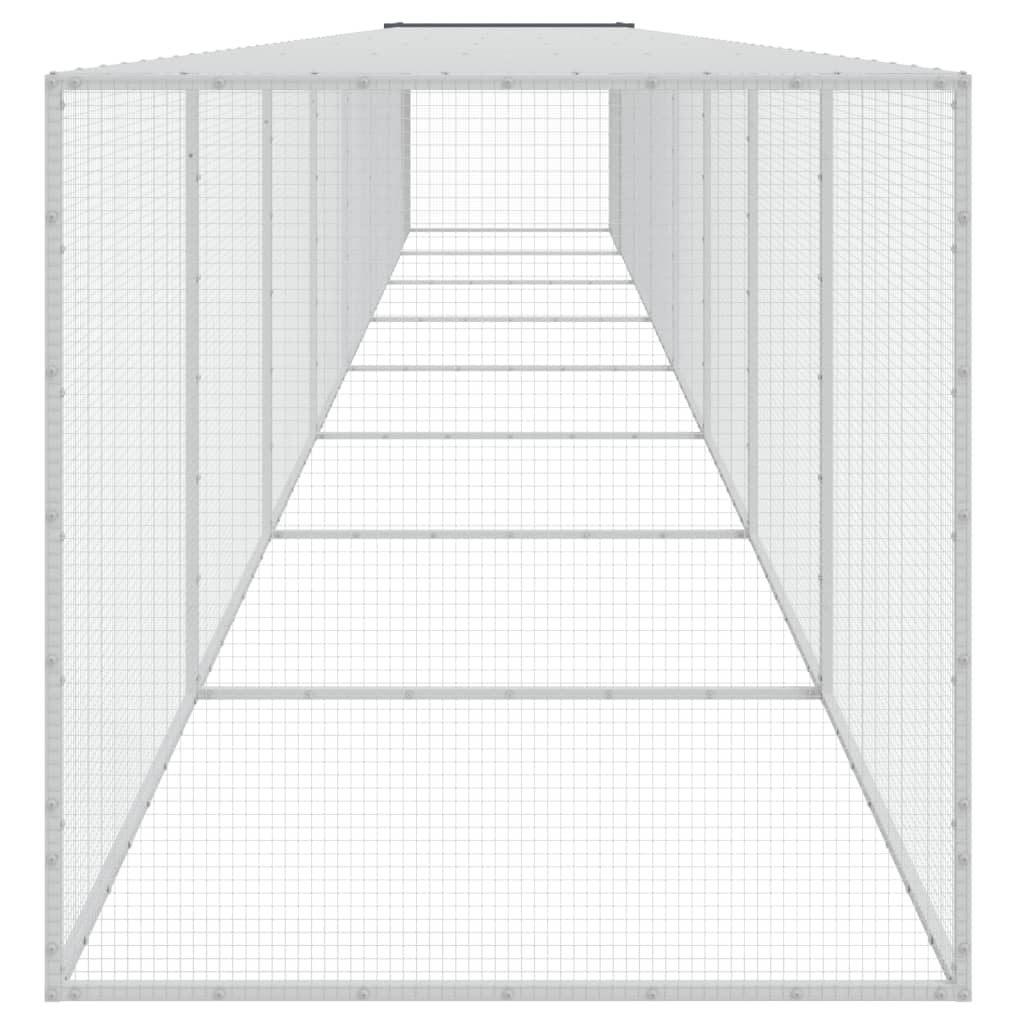 Hühnerkäfig mit Dach Anthrazit 103x98x90 cm Verzinkter Stahl