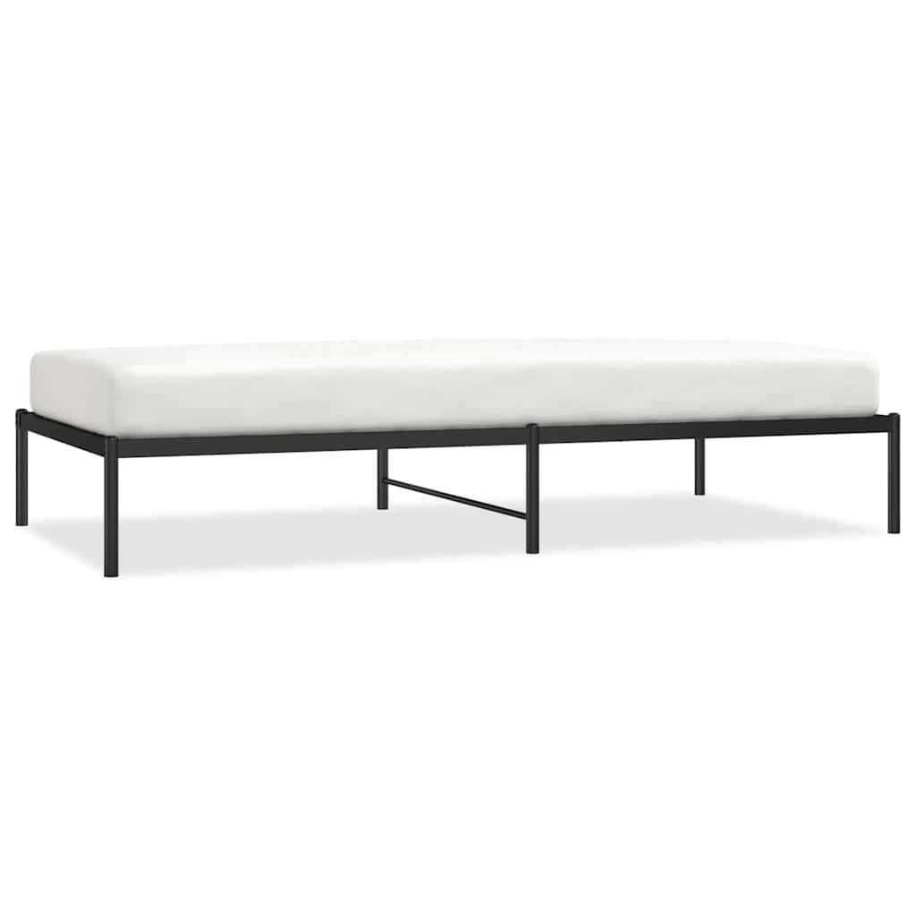 Bettgestell Metall Schwarz 75x190 cm