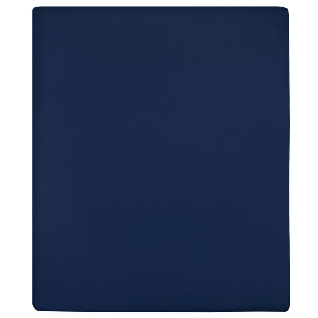 Spannbettlaken Jersey Anthrazit 90x200 cm Baumwolle