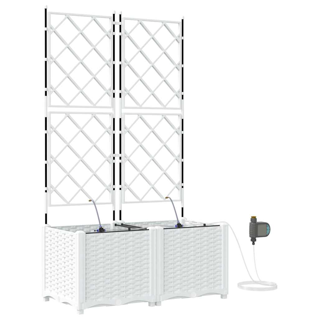 Garten-Pflanzgefäß 4 Stk. Braun 160 x 40 x 22 cm PP