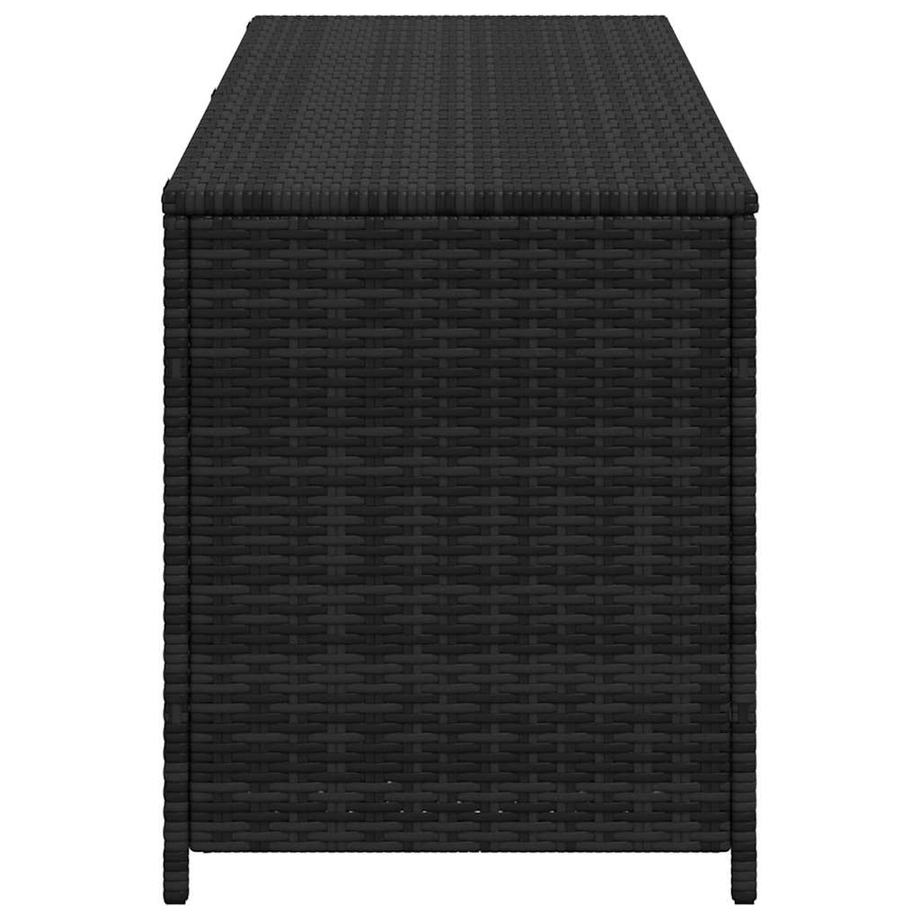 Garden-Auflagenbox Schwarz 150x50x60 cm Poly Rattan
