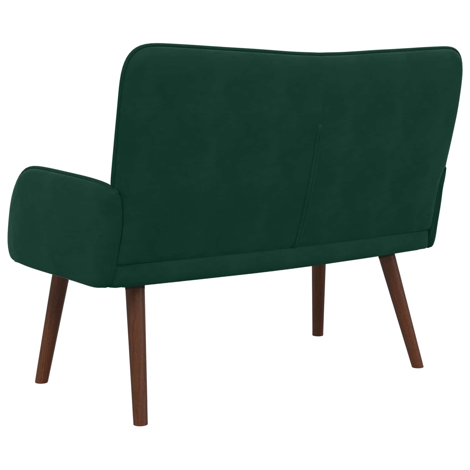 2-Sitzer Sofa Hellgrau 115 x 61 x 87 cm Samt (V)