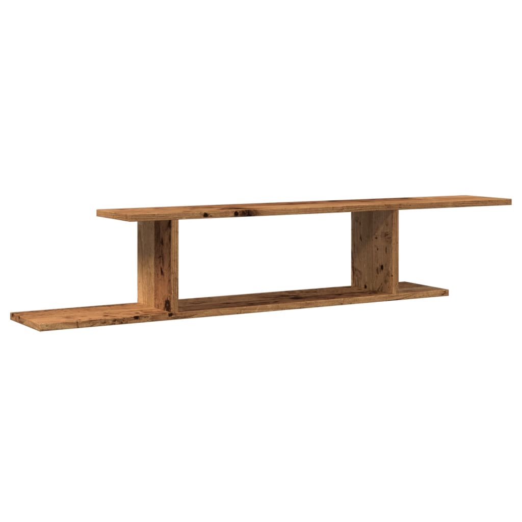 TV-Wandregal Weiß 125x18x23 cm Holzwerkstoff