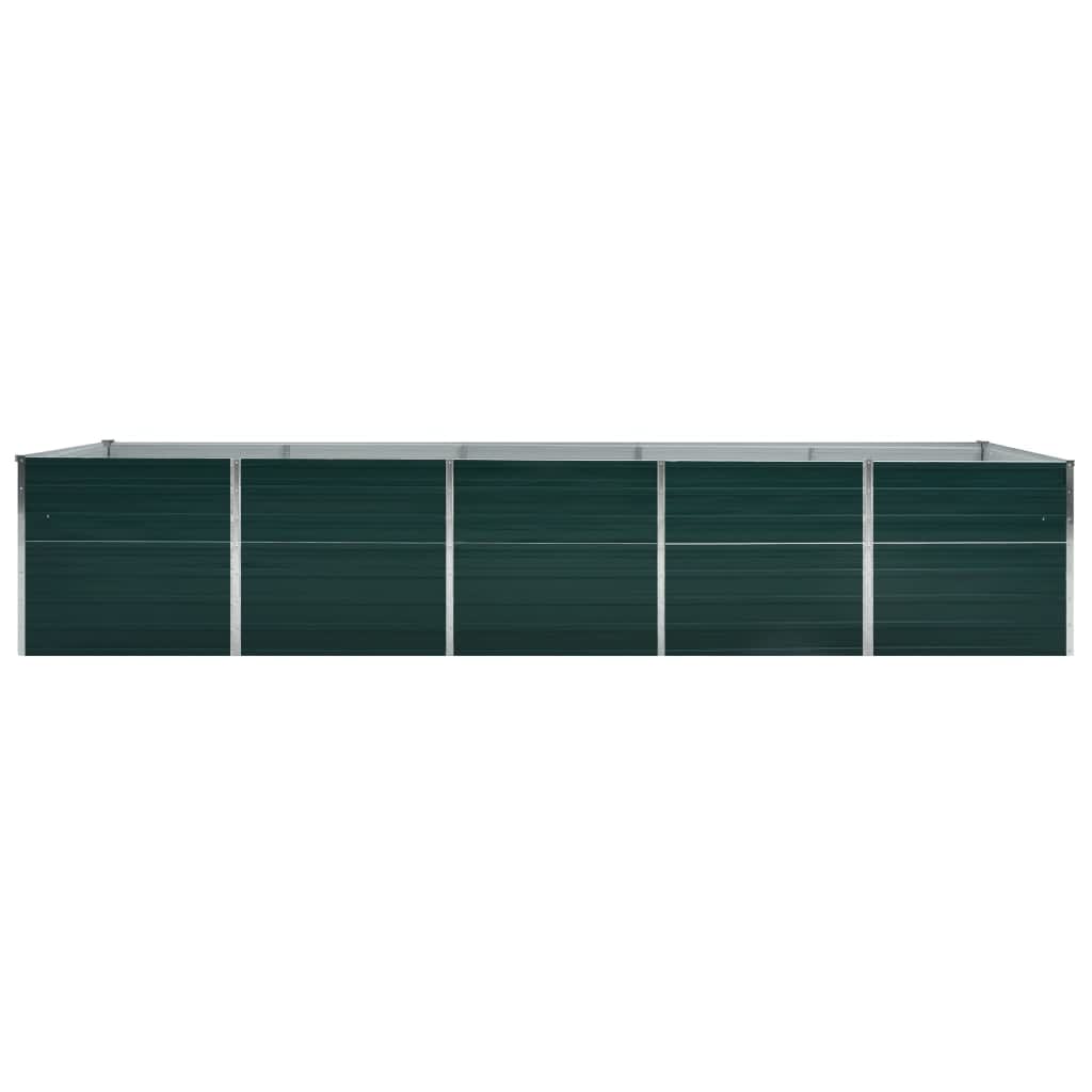 Garten-Hochbeet Verzinkter Stahl 240x80x77 cm Grün