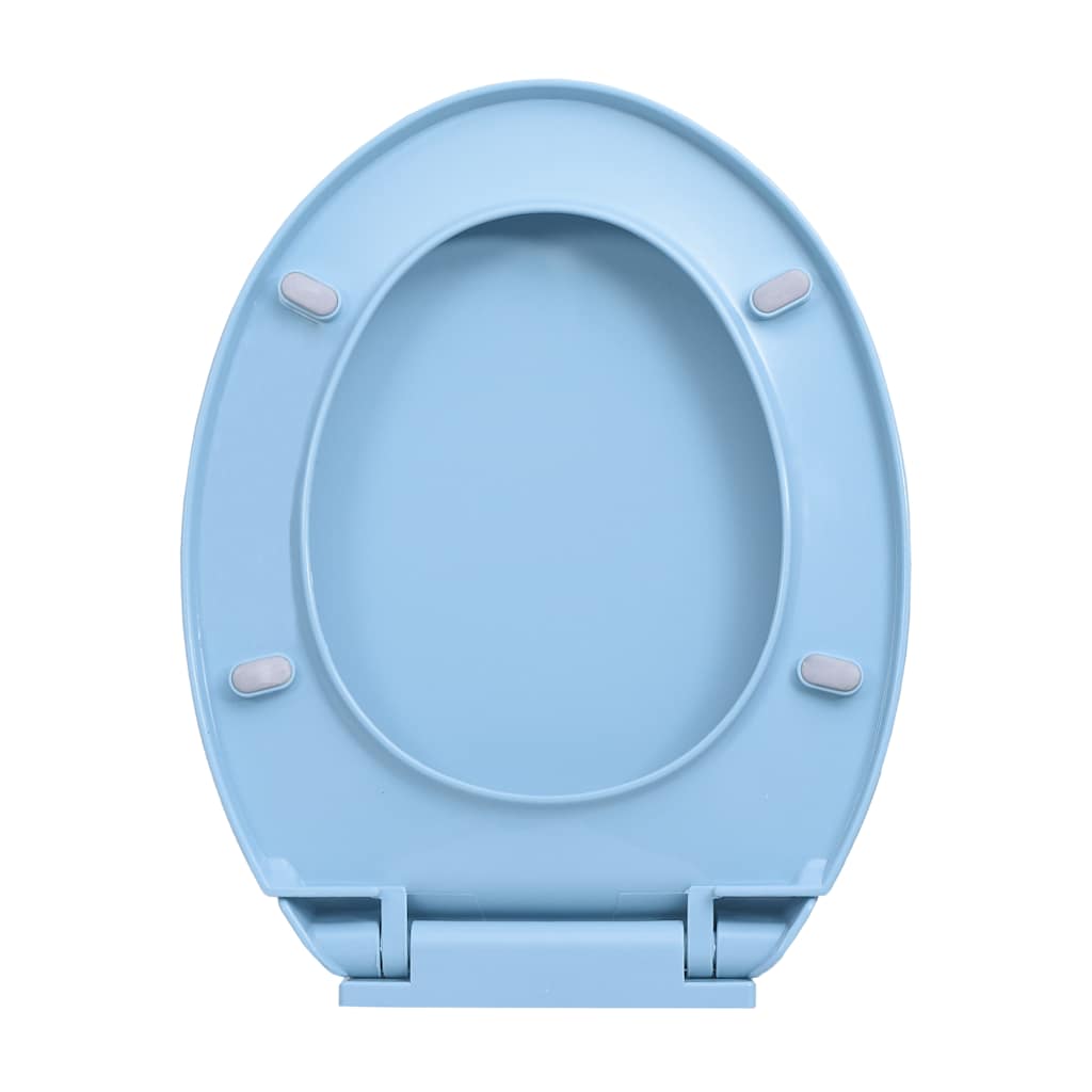 Toilettensitz mit Absenkautomatik Hellgrau Oval