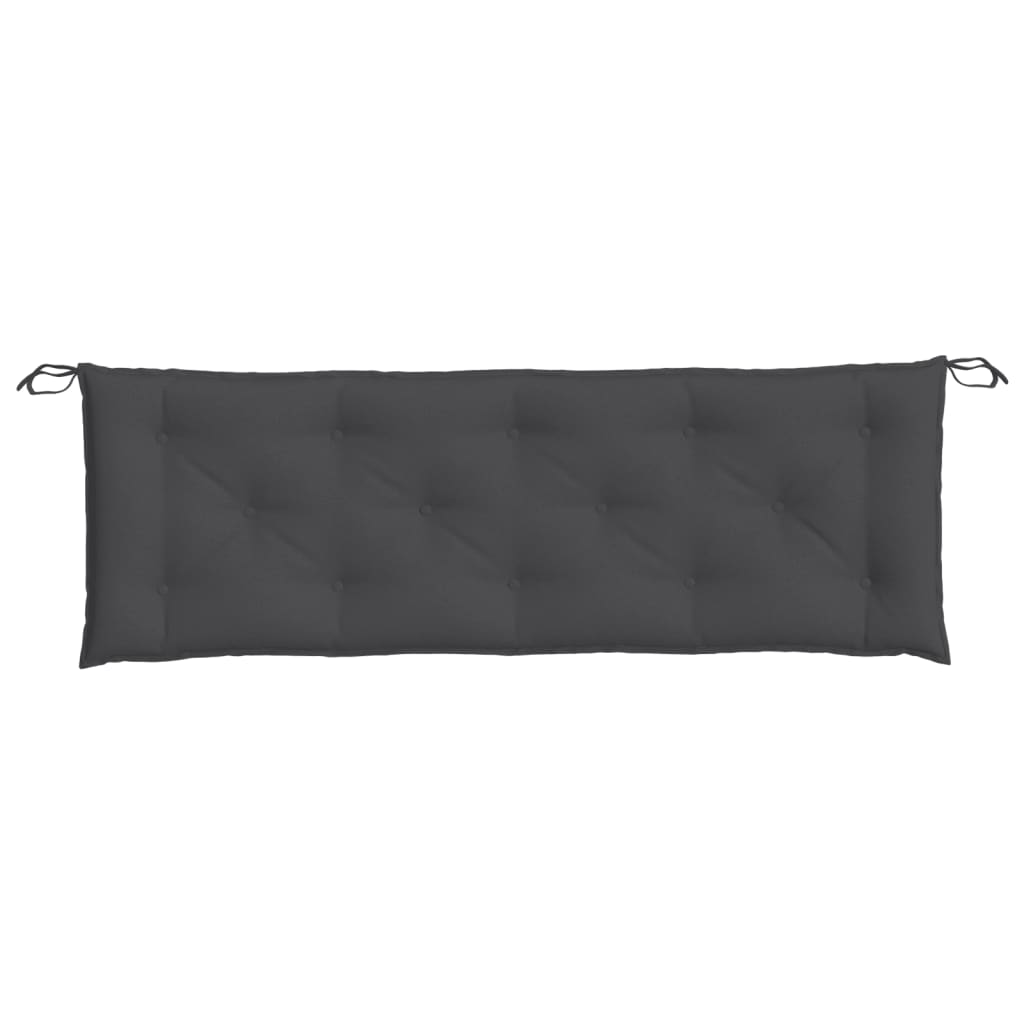 Gartenbank-Auflage Melange Anthrazit 100x50x7 cm Stoff