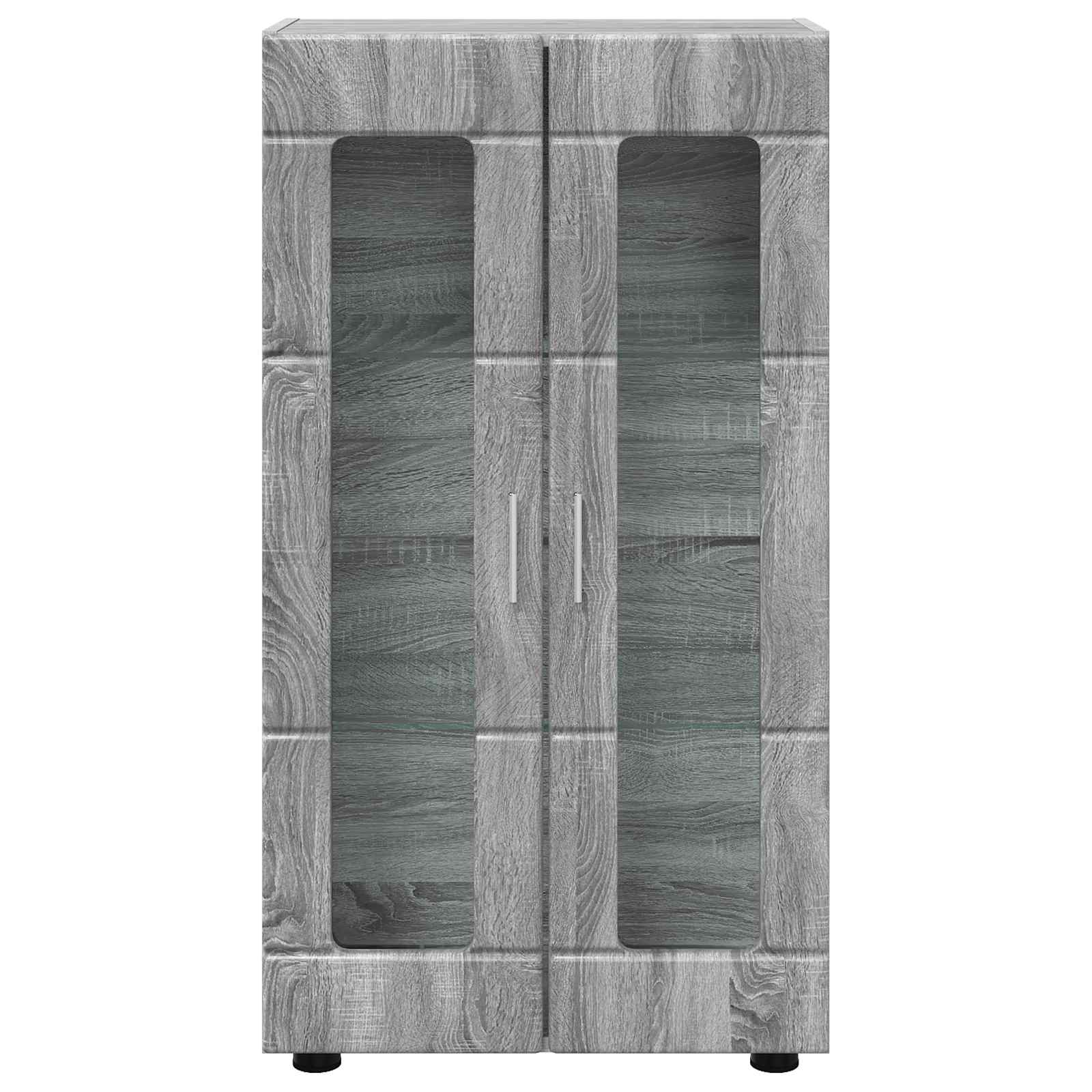 Highboard mit Regal FLORIN Weiß 60 x 35 x 182 cm Holzwerkstoff