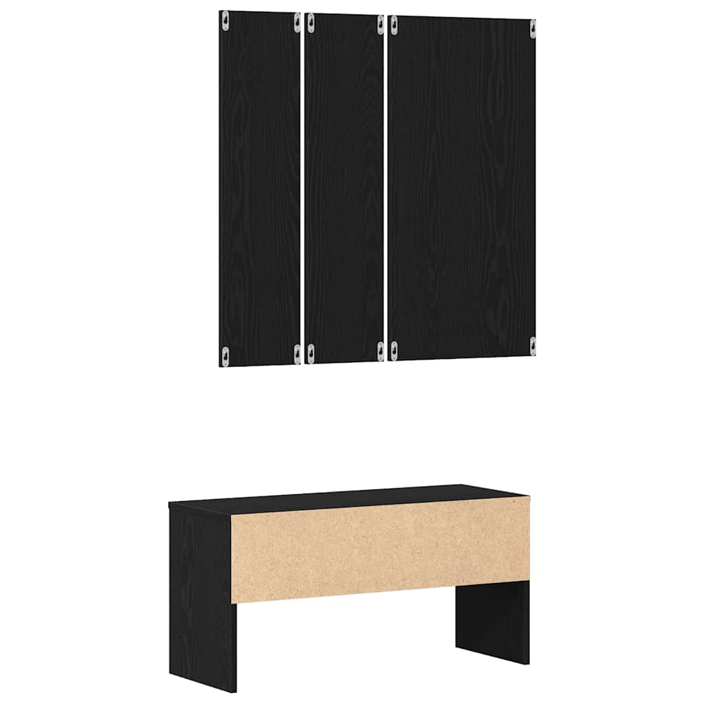 Garderoben-Set Weiß Holzwerkstoff