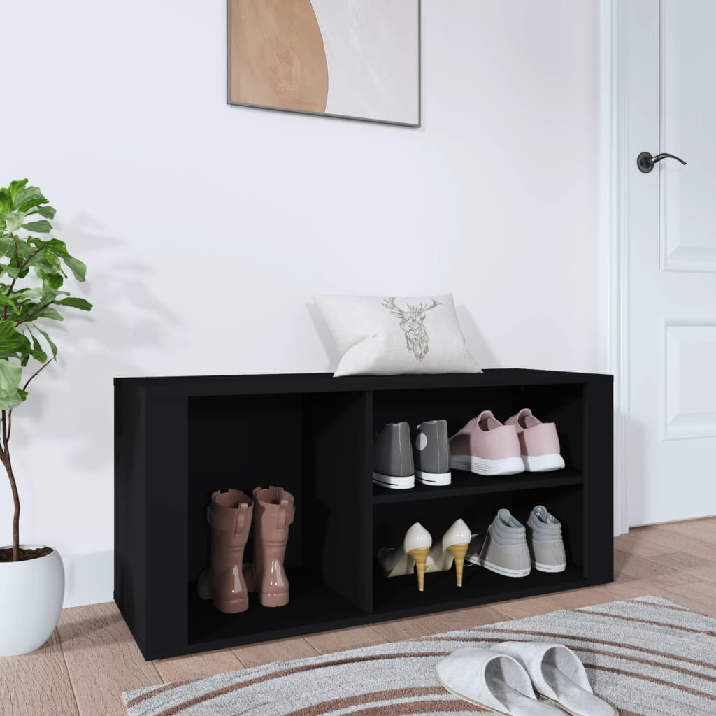 Schuhregal Weiß 100x35x45 cm Holzwerkstoff