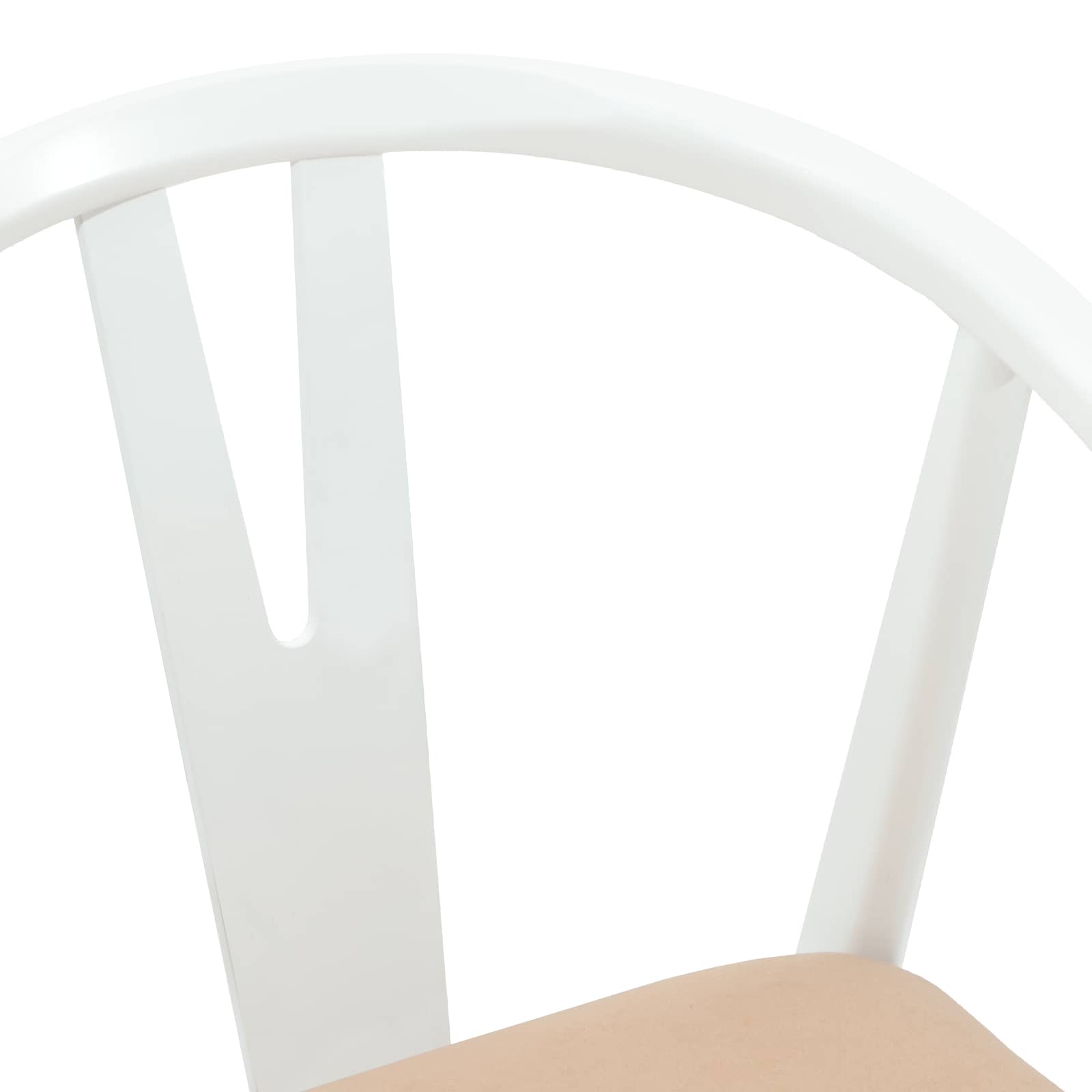 Esszimmerstuhl 2 pcs Hellbraun und hell Massives Gummiholz