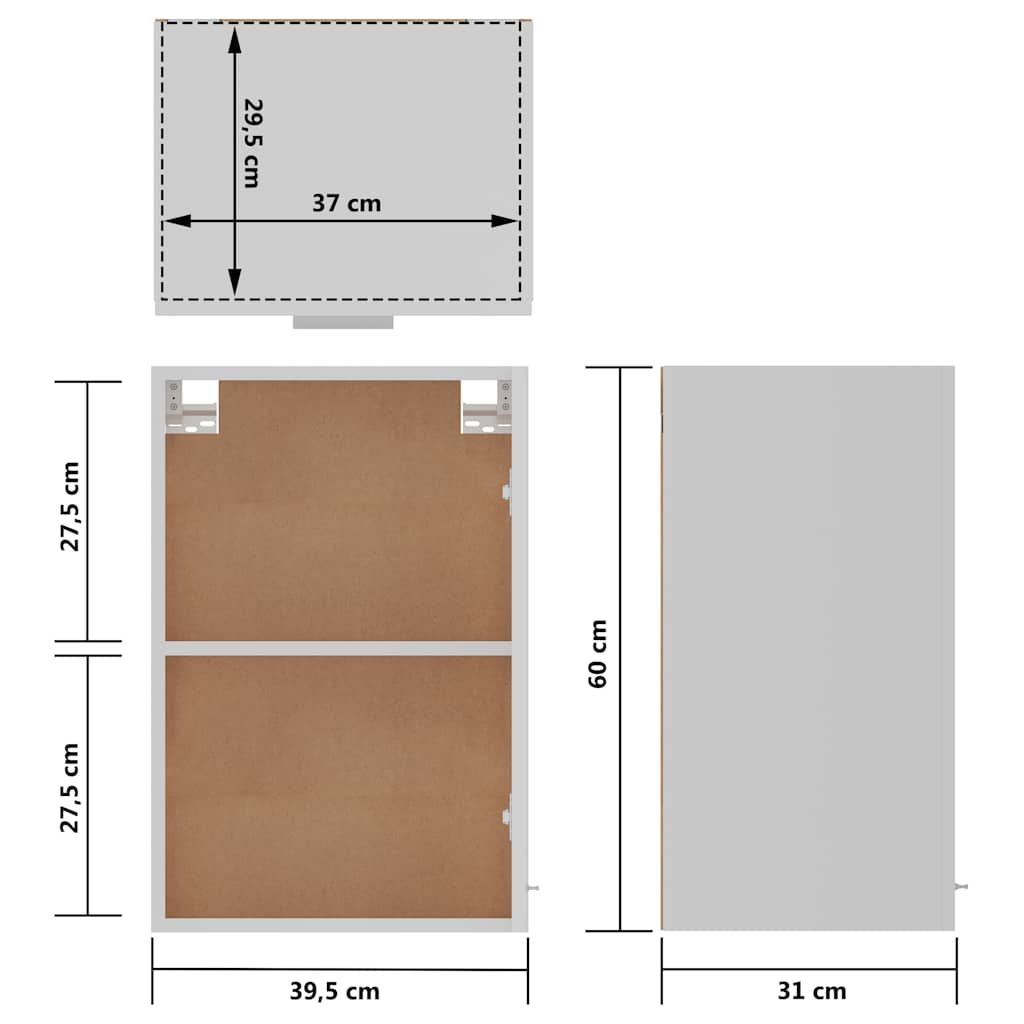 Unterschrank Lyon Weiß 60x46x81,5 cm Holzwerkstoff