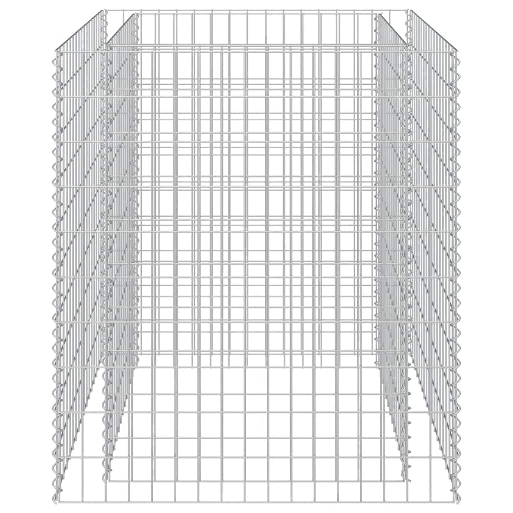 Gabionen-Hochbeet Verzinkter Stahl 450×90×100 cm