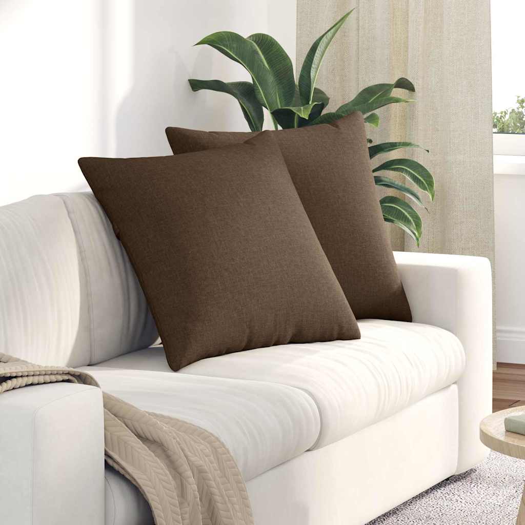 Sofakissen 2 pcs Hellgrau 50 x 30 cm Stoff