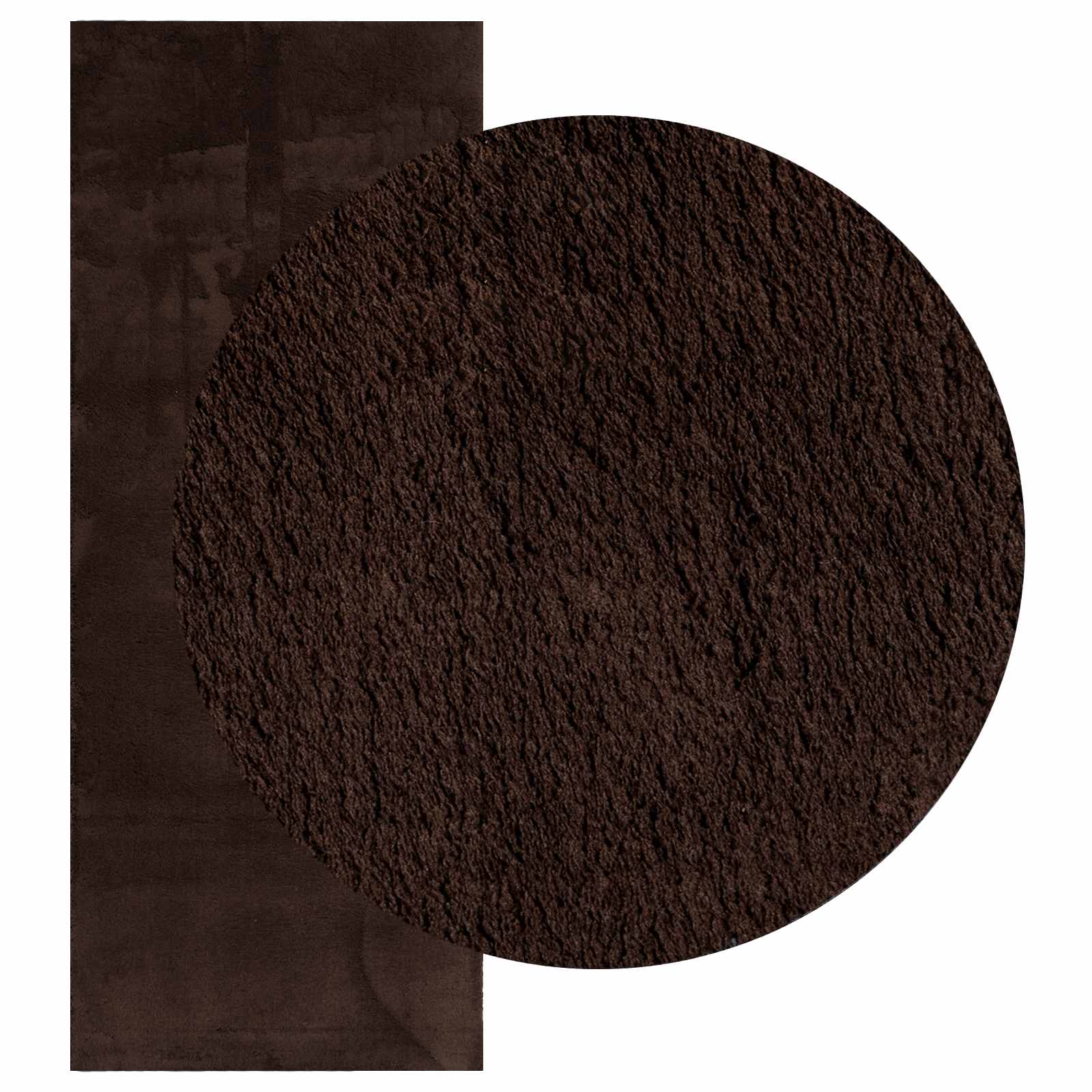Teppich HUARTE Kurzflor Weich und Waschbar Anthrazit 60x110 cm