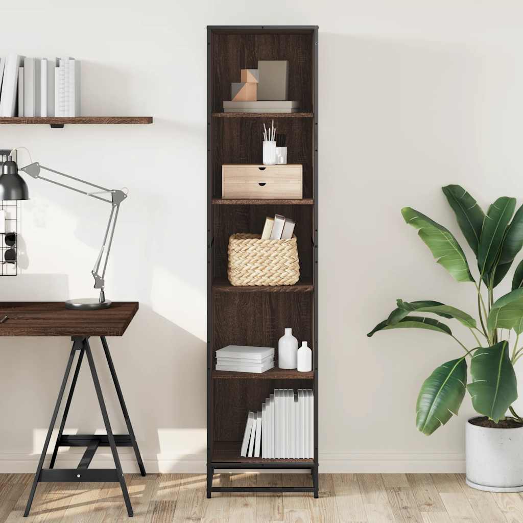 Bücherregal Schwarz 60x35x139 cm Holzwerkstoff