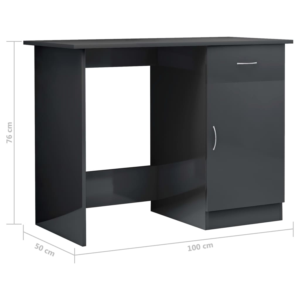 Schreibtisch Weiß 100×50×76 cm Holzwerkstoff