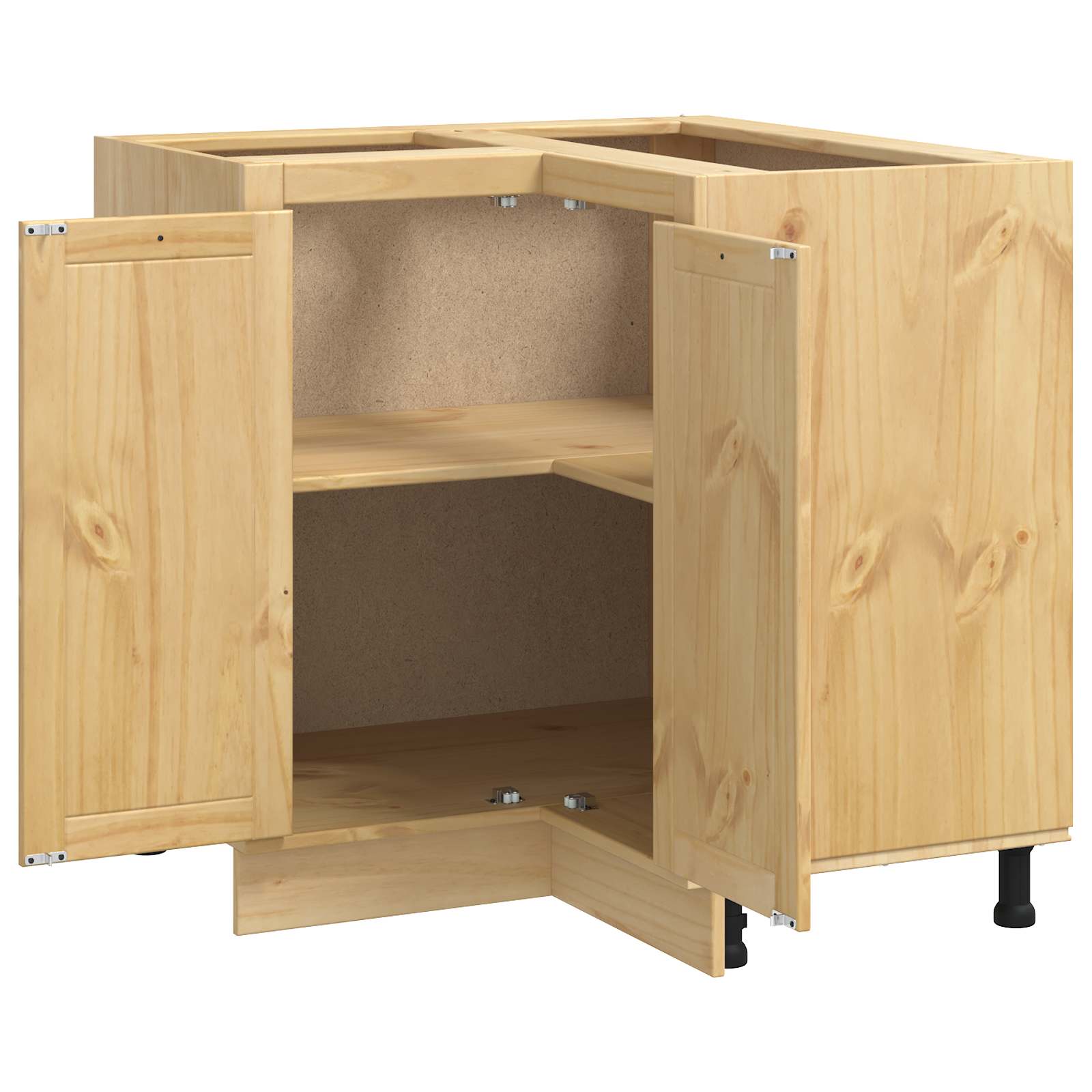 Schrank SKI Honigbraun 60 x 46 x 81,5 cm Massives Kiefernholz